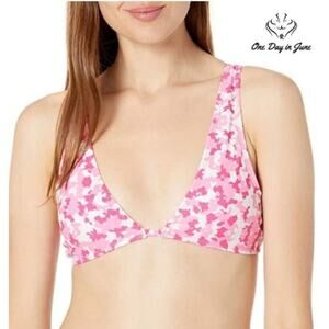 Cyn Luca Tall Triangle with Lace Back Bikini Top Swimsuit Size XL